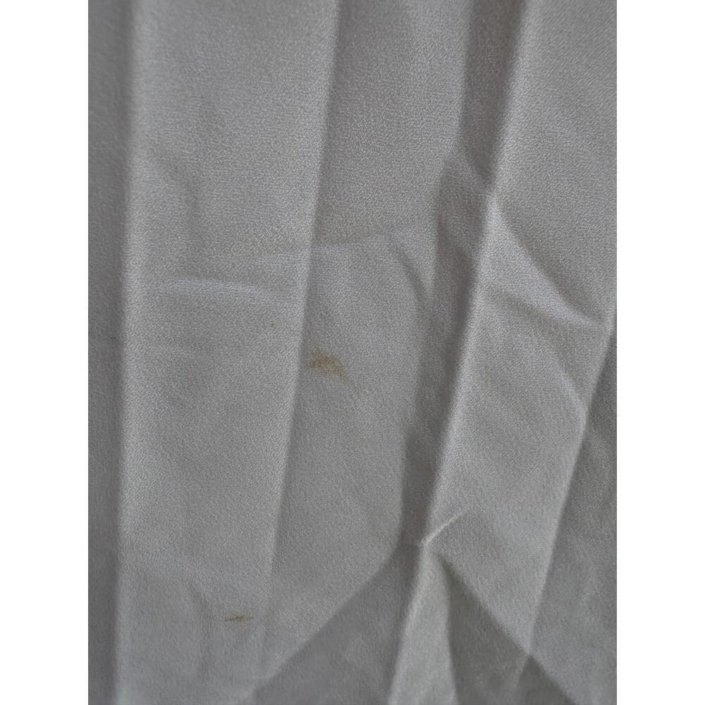 TOME x RTR White Pleated Midi Dress Size 8 stains and mesh tear - Picture 10 of 15